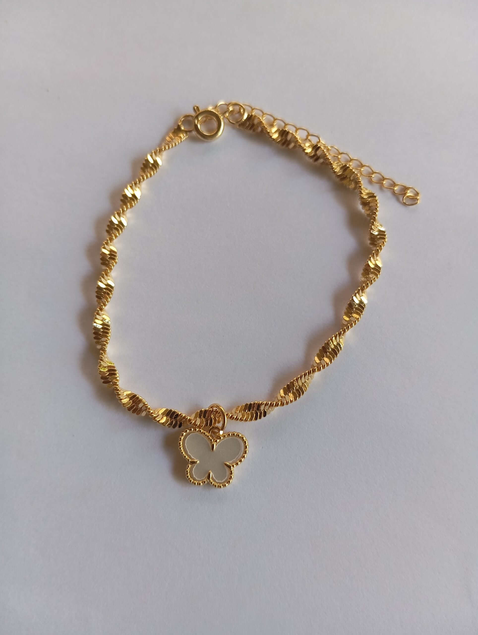 Pulseira Laminada Torcida Borboleta - Imagem 3