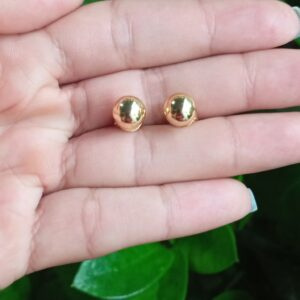 Brinco Bolinha Dourado